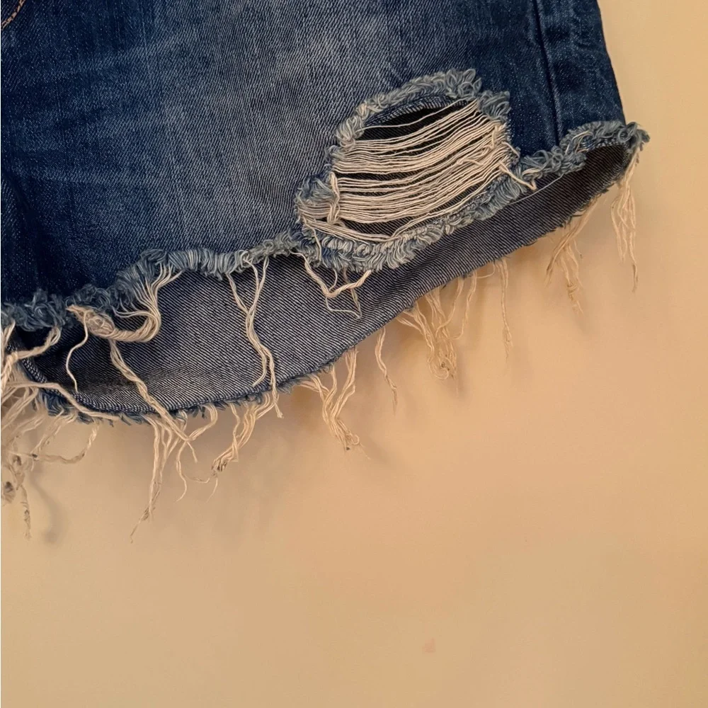 Distressed‎ Denim Shorts